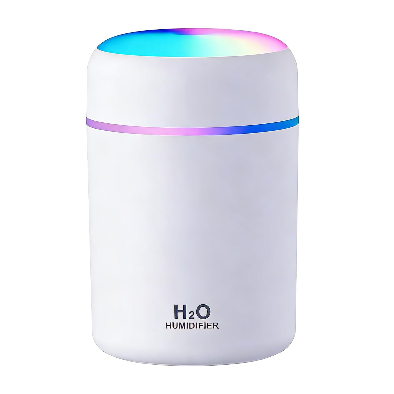 Portable Colorful Cool Mini Humidifier, USB Personal Desktop Humidifier,. Perfect for Bedroom, Office & Car(300ml, White) ASIN B0GCD3M4PV Amazon original image 1