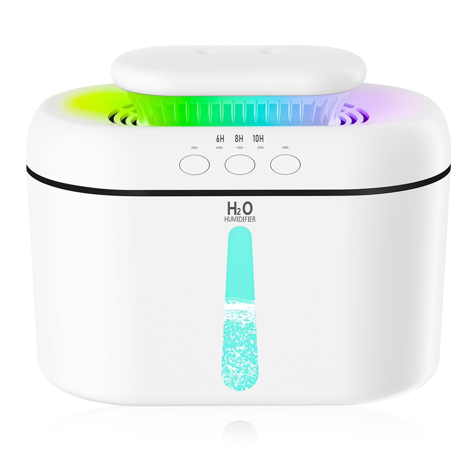 SZO Humidifiers for Bedroom Large Room, 2.5L Dual Nozzle Cool Mist Humidifier for Baby, 16dB Ultra Quiet, Top Fill, Slim Flat Design for Nightstand, Auto Shut-off ASIN B0F9XV9L8Y Amazon original image 1