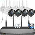 (2026 New) 4K Wireless Security Camera System Outdoor, Long Range +76% WiFi, Dual Antennas Cameras & 4-Antenna NVR, PIR Human Detection, 130° Wide Angle, 2-Way Audio, No Monthly Fee ASIN B0FSCJHQ8L high ticket Amazon original image 1
