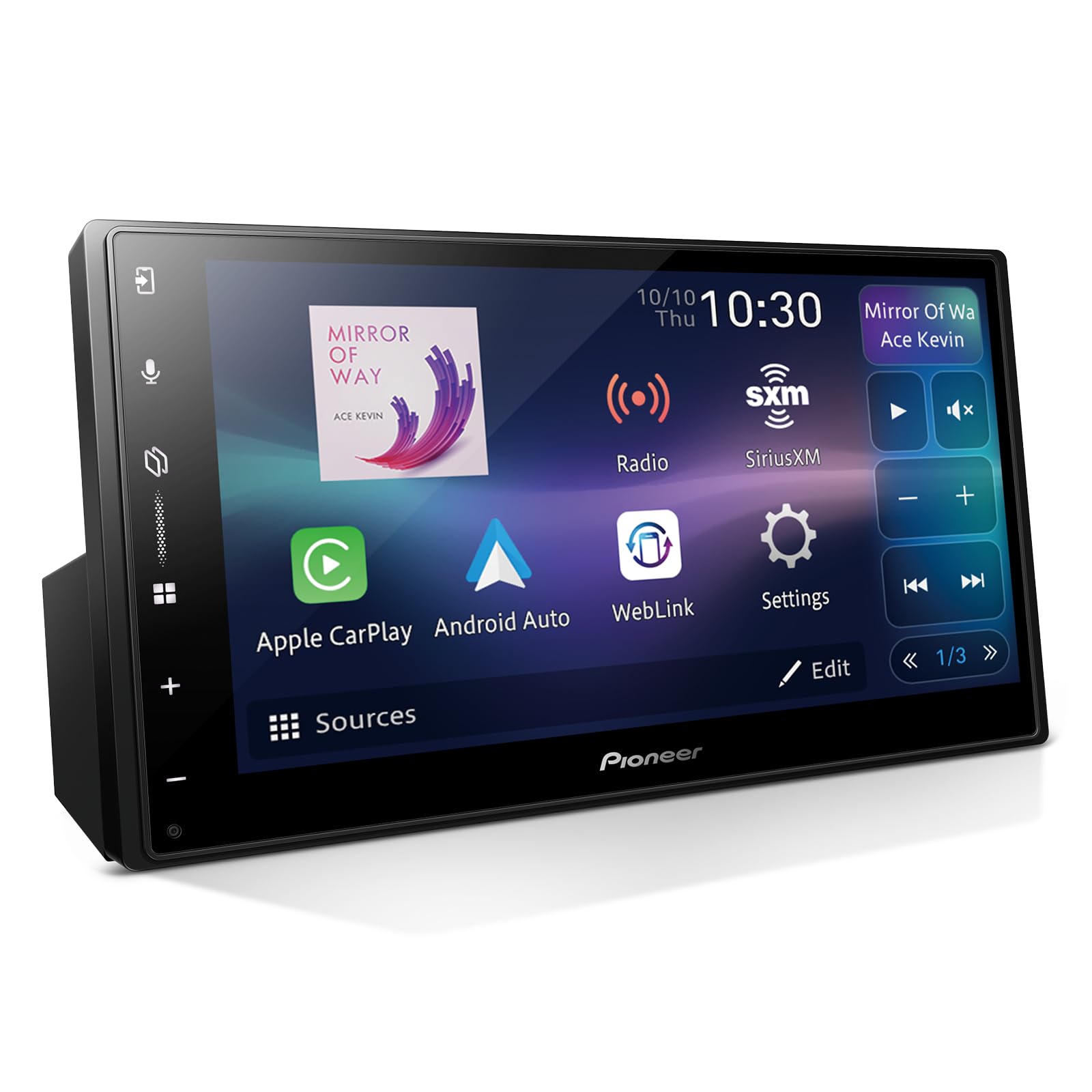 Pioneer DMH-W3000NEX 6.8" Double Din Multimedia Digital Media Receiver, Wireless Apple CarPlay and Android Auto, Bluetooth, Backup Camera Compatible, Touchscreen, One Touch Navigation ASIN B0D5DRCTRT high ticket Amazon original image 1