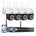 Hiseeu 4K Security Cameras Wireless Outdoor, 8MP 4-Cam Kit, 5G & 2.4G WiFi Cameras System for Home Security, Auto Tracking, Pan Tilt, Color Night Vision, Two-Way Audio, 16CH NVR, 1TB, No Subscription ASIN B0FYDBVZDT high ticket Amazon original image 1