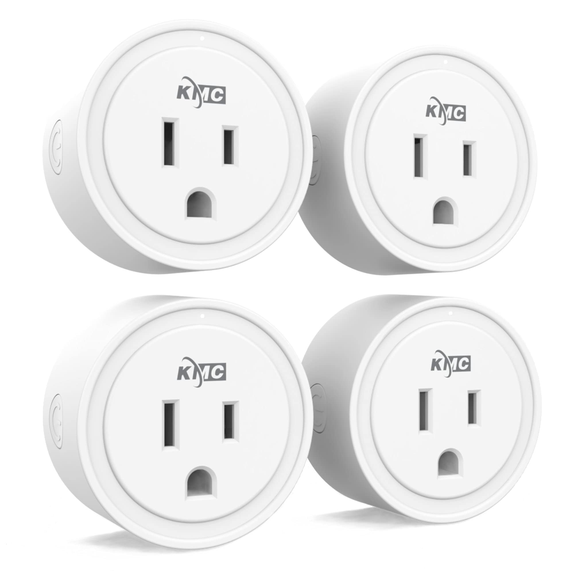 KMC Smart Plug Mini 4-Pack, Wi-Fi Outlets for Smart Home, Remote Control Lights and Devices from Anywhere, No Hub Required, ETL Certified, Works with Alexa and Google Home ASIN B07QPZ5WMW Amazon original image 1