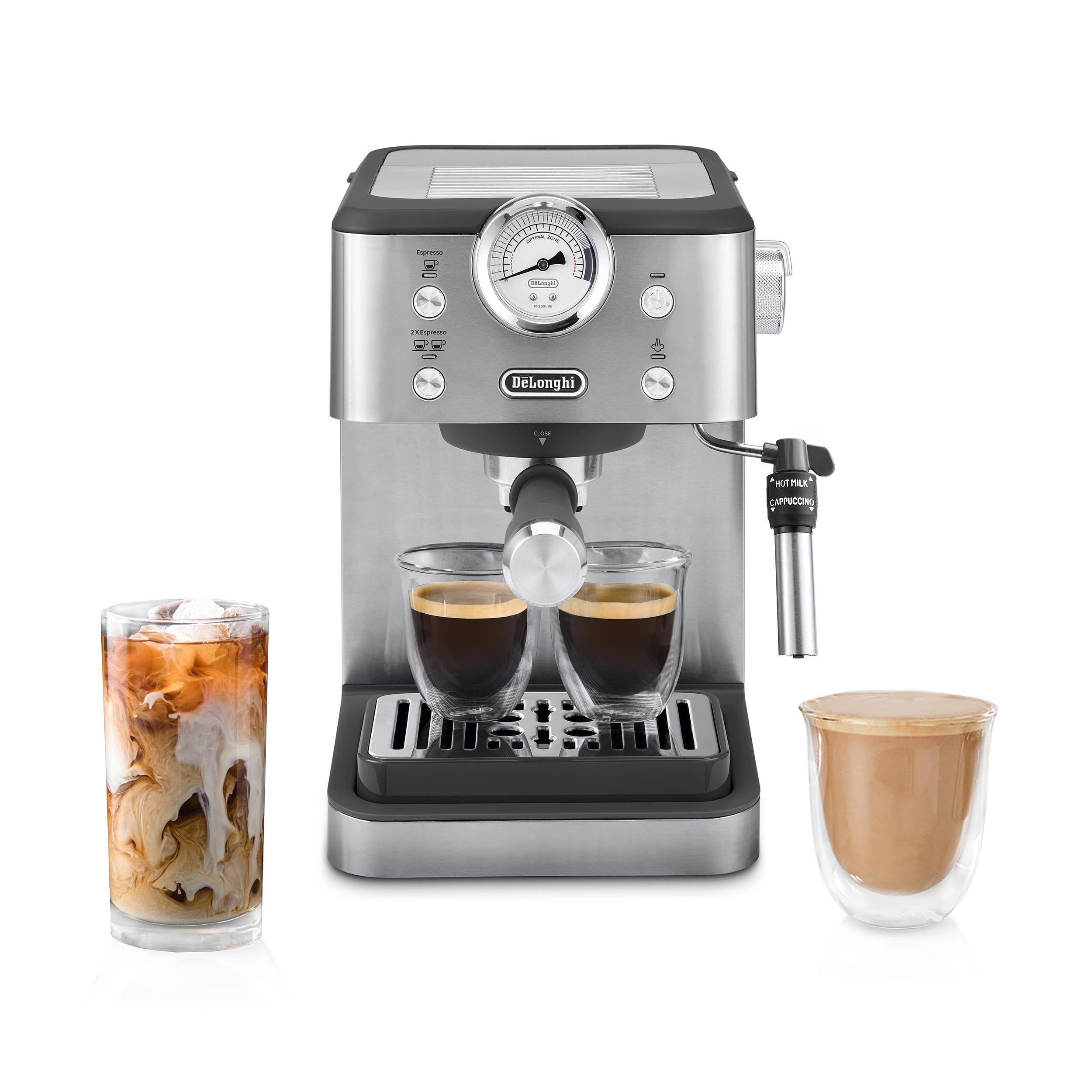 De’Longhi Classic Espresso Machine with Milk Frother, 15-Bar Pump & Temperature Control - Barista Coffee Maker Kit for Espresso, Latte, Cappuccino & Iced ASIN B0DQWC47JN high ticket Amazon original image 1