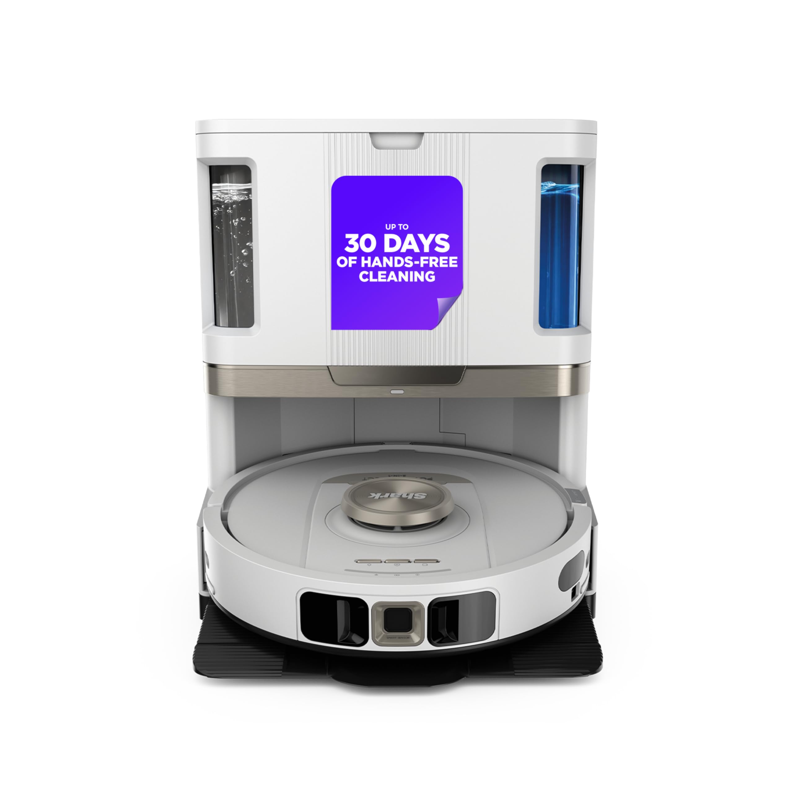 Shark Stratos | 2-in-1 Robot Vacuum & Mop for Carpets & Hard Floors | Powerful Suction & Mopping for Pet Hair | Self-Empty & Self-Clean NeverTouch Base | 60-Day Capacity | HEPA | White | AV2700ZE​ ASIN B0FJC51J12 high ticket Amazon original image 1