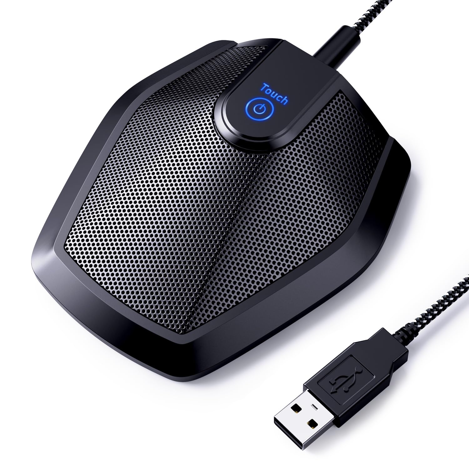 TONOR Conference USB Microphone, Omnidirectional Condenser PC Mic for Video Conference, Recording, Skype, Online Class, Court Reporter, Plug & Play Compatible with Mac OS X Windows PC Compute, G11 ASIN B07GVGMW59 Amazon original image 1
