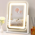 Vanity Mirror with Lights,13.1"×16.7"LED Makeup Mirror,Lighted Makeup Mirror with Lights, Smart Touch Control Dimmable 3 Modes Light, Lighted Up Mirror for Makeup Desk, Bedroom, Dressing Room ASIN B0FL744R8T Amazon original image 1