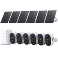 aosu Solar Security Cameras Wireless Outdoor Home System, True 2K HD, Cross-Camera Tracking, PIR + AI Human Detection, Color Night Vision, Local Storage, No Subscription Required, 6-Cam-Kit ASIN B0GLHQHXMV high ticket Amazon original image 1