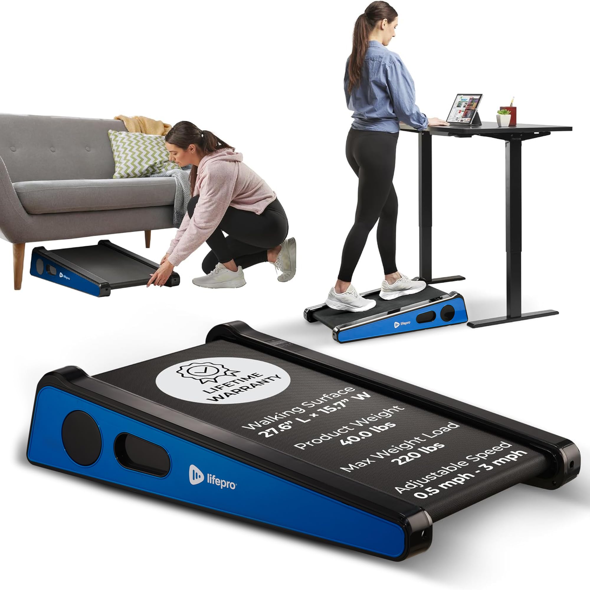 LifePro PacerMini Compact Walking Pad Treadmill with Incline – Under Desk Walking Treadmill for Home Mini Apartment & Office Portable Low Profile Quiet Electric with Remote Control & LED Display ASIN B0FGDX5RNQ high ticket Amazon original image 1