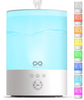 Everlasting Comfort 2.5L Top Fill Humidifier for Bedroom – Quiet, Easy to Fill & Clean, 24HR Runtime, Night Lights, Timer, Ultrasonic Cool Mist, Auto Shut-Off for Indoor Use - White ASIN B0D9PS5DVW Amazon original image 1