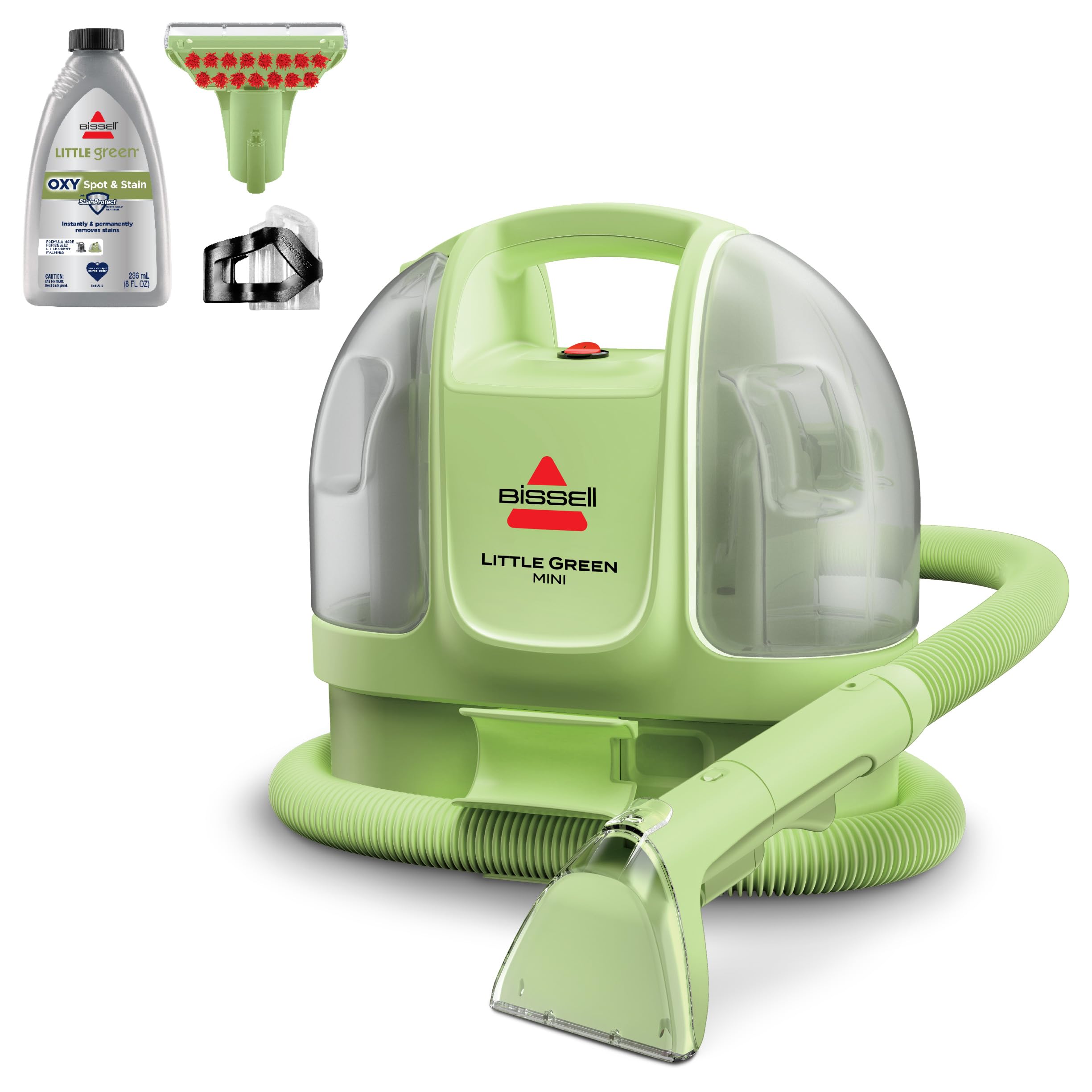 BISSELL Little Green Mini Portable Carpet and Upholstery Deep Cleaner, Car/Auto Detailer, with HydroRinse Self-Cleaning Tool and 4" Tough Stain Tool, Tea Green, 4075 ASIN B0DJMP6T3N Amazon original image 1