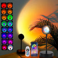 JIMEI Sunset Lamp Projector Led Lights for Bedroom Night Light RGB Lights Sun Sunlight Sunrise Lamp 10w 360° Rotation Mood Lighting Home/Room Decor Gifts for Women,Desktop Multicolor ASIN B095CFCZ7W Amazon original image 1