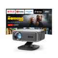 [Now with Netflix & 4000 ANSI] 4K Projector with WiFi and Bluetooth,TOF Real-Time Auto Focus Smart Projector, Upgrade for AuKing Overhead Projectors Theater Proyector with Omni-Adjustable Stand(grey) ASIN B0GZM1Z3RB high ticket Amazon original image 1