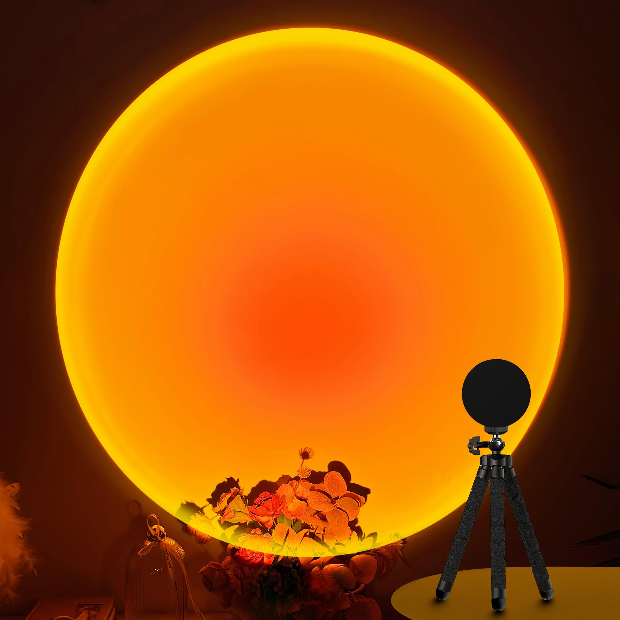 XEBKOR Sunset Lamp Projector,360 Degree Rotation Sun Lamp Led Night Light with USB Port,Sunset Lamp for Room Decor, Photography,Tiktok Live,Christmas Gift for Women ASIN B0F9L6HGGJ Amazon original image 1