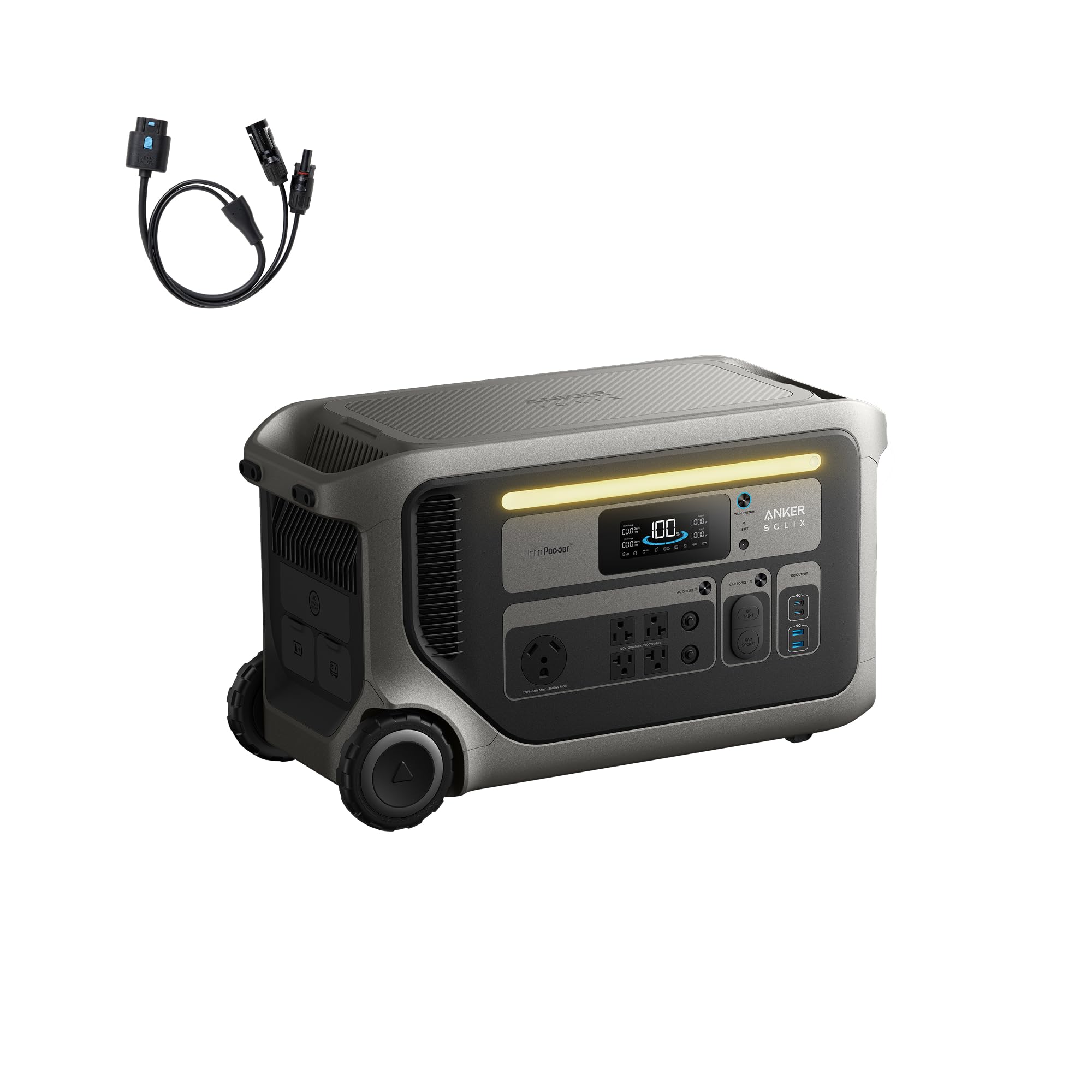 Anker SOLIX F3000 Portable Power Station, 3,072Wh, 6,000W Recharging, Solar Generators for Home Use, Expandable to 24kWh, Works with Generator, For Power Outages, Camping, RVs, Emergencies ASIN B0F8BC2LFS high ticket Amazon original image 1