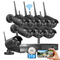 Hiseeu Wireless Security Camera System, 16CH NVR 5MP Outdoor WiFi Cameras, 8-Cam Kit, Plug-in Home Security System, Motion Detection, IP66, 3TB HDD, No Monthly Fees ASIN B0FW4VDM86 high ticket Amazon original image 1