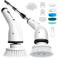 Electric Spin Scrubber for Cleaning,Cordless Waterproof Bathroom Shower Brushes with 9 Heads,1.5H Power Dual Speed Cleaner with Extendable Handles for Bathtub Floor Kitchen Wall ASIN B0DGFYWJD9 Amazon original image 1