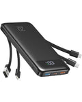 charmast 20000mAh Portable Charger with Built in Cables, 22.5W Travel Power Bank Fast Charging, USB C Cell Phone Battery Pack for iPhone 16/15/14/13/12/11 Series, iPad, Samsung, Android, Tablet ASIN B0CJBQBB7F Amazon original image 1