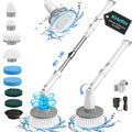 kHelfer Electric Spin Scrubber Kh8, Upgrade Cordless Shower Scrubber 8 Replacement Head, 1.5H Bathroom Scrubber Dual Speed, Shower Cleaning Brush with Extension Arm for Bathtub Tile Floor ASIN B09R4GF86F Amazon original image 1