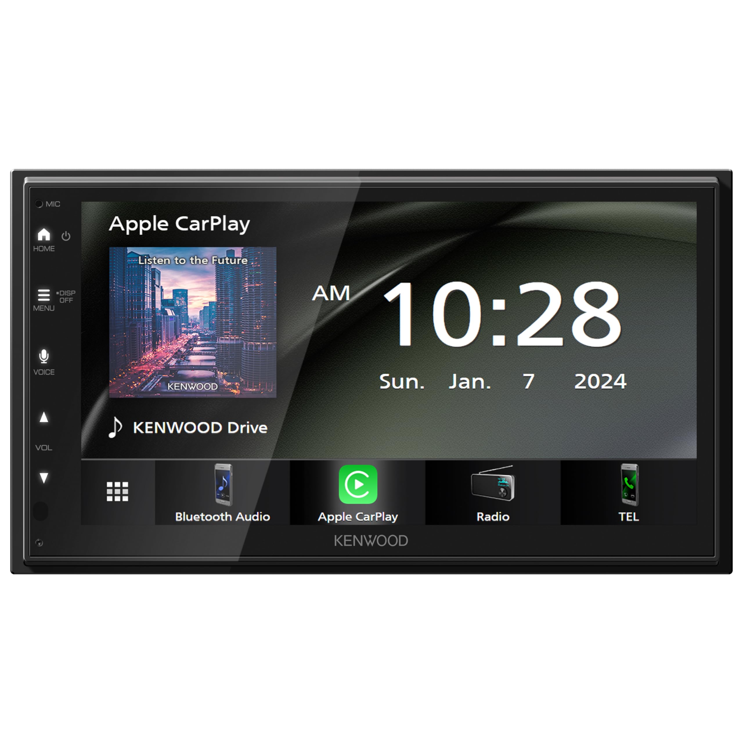 KENWOOD DMX4710S Digital Car Stereo (50W x 6-Ch), Wired Apple CarPlay & Android Auto, Bluetooth-Enabled Head Unit with 6.8" LCD Display, Single DIN Touchscreen Car Stereo with USB Mirroring ASIN B0D684YJH3 high ticket Amazon original image 1