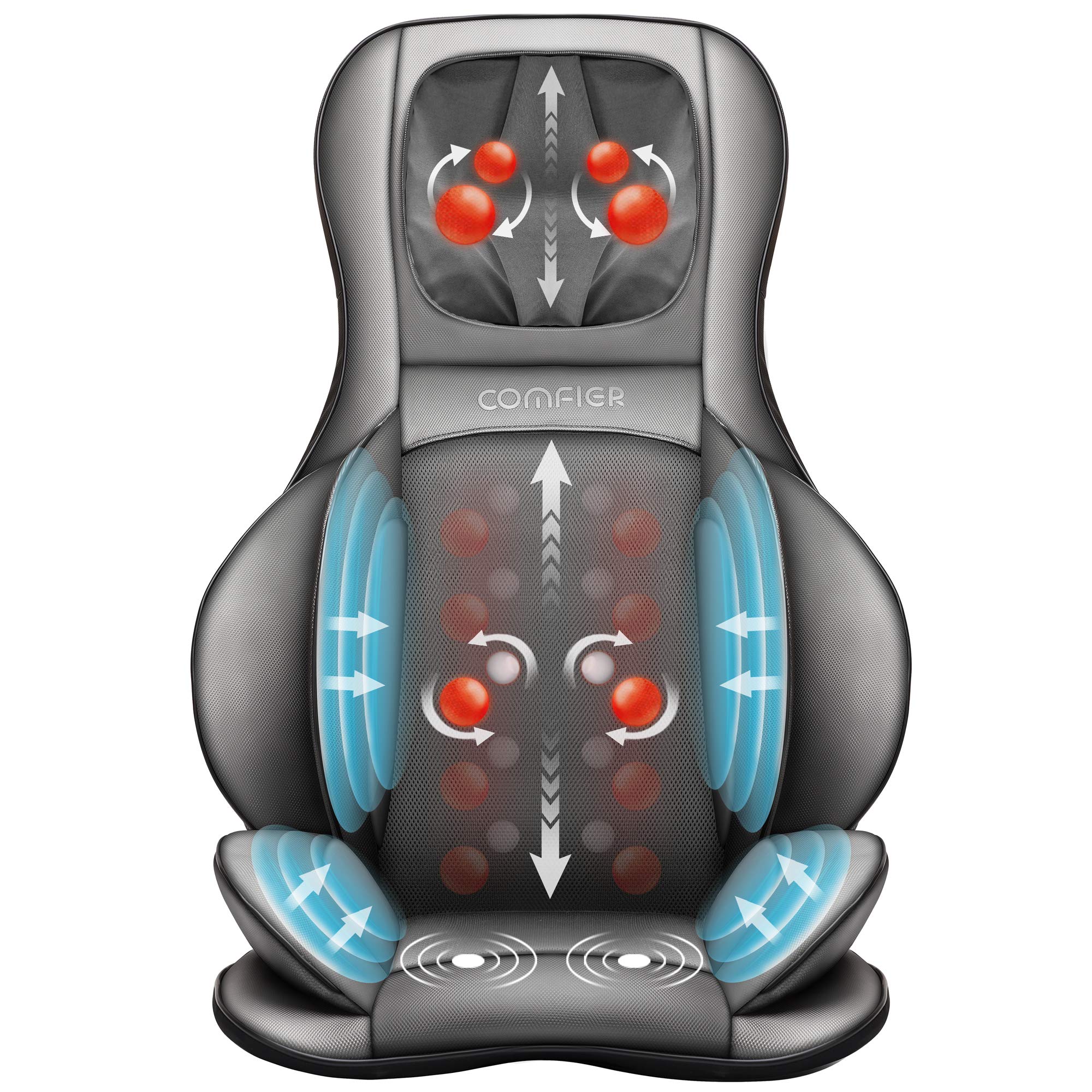 COMFIER Shiatsu Neck and Back Massager with Heat,Back Massager for Pain Relief Deep Tissue, Rolling & Compression Massage Chair Pad for Office Chair, Gift for Dad ASIN B0GF7C3DL7 high ticket Amazon original image 1