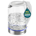 Cosori Electric Kettle, No Plastic Contact With Water, Wide Mouth For Easy Cleaning, Auto Shut Off, 1.7L Tea Kettle & Hot Water Boiler, Water Heater & Teapot, Borosilicate Glass, White, 1500W ASIN B0GGXMFNF7 Amazon original image 1