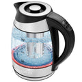Chefman Electric Kettle with Temperature Control, 5 Presets LED Indicator Lights, Removable Tea Infuser, Glass Tea Kettle & Hot Water Boiler, 360° Swivel Base, BPA Free, Stainless Steel, 1.8 Liters ASIN B07FNW57J7 Amazon original image 1